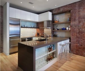 Cozinhas urbanas chiques em estilo loft - 255+ (Foto) Atmosfera industrial