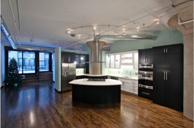 Cozinhas urbanas chiques em estilo loft - 255+ (Foto) Atmosfera industrial