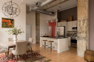 Cozinhas urbanas chiques em estilo loft - 255+ (Foto) Atmosfera industrial