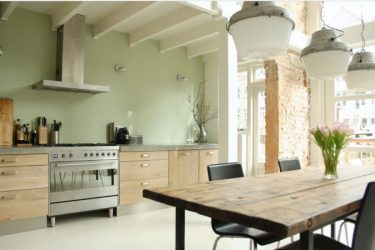 Cozinhas urbanas chiques em estilo loft - 255+ (Foto) Atmosfera industrial