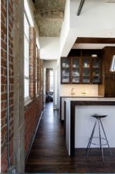 Cozinhas urbanas chiques em estilo loft - 255+ (Foto) Atmosfera industrial