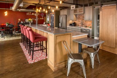 Cozinhas urbanas chiques em estilo loft - 255+ (Foto) Atmosfera industrial