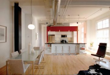 Cozinhas urbanas chiques em estilo loft - 255+ (Foto) Atmosfera industrial