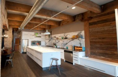 Cozinhas urbanas chiques em estilo loft - 255+ (Foto) Atmosfera industrial