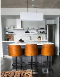 Cozinhas urbanas chiques em estilo loft - 255+ (Foto) Atmosfera industrial