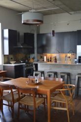 Cozinhas urbanas chiques em estilo loft - 255+ (Foto) Atmosfera industrial