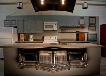 Cozinhas urbanas chiques em estilo loft - 255+ (Foto) Atmosfera industrial