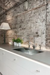 Cozinhas urbanas chiques em estilo loft - 255+ (Foto) Atmosfera industrial