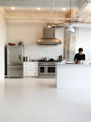 Cozinhas urbanas chiques em estilo loft - 255+ (Foto) Atmosfera industrial