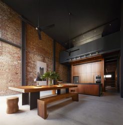 Cozinhas urbanas chiques em estilo loft - 255+ (Foto) Atmosfera industrial