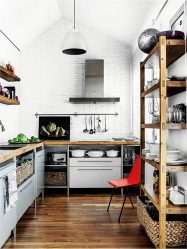Cozinhas urbanas chiques em estilo loft - 255+ (Foto) Atmosfera industrial