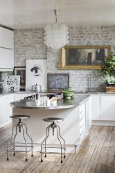 Cozinhas urbanas chiques em estilo loft - 255+ (Foto) Atmosfera industrial