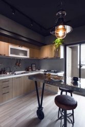 Cozinhas urbanas chiques em estilo loft - 255+ (Foto) Atmosfera industrial