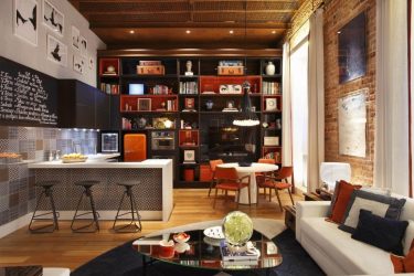 Cozinhas urbanas chiques em estilo loft - 255+ (Foto) Atmosfera industrial