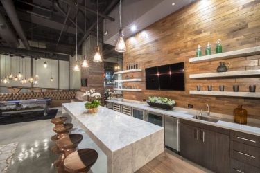 Cozinhas urbanas chiques em estilo loft - 255+ (Foto) Atmosfera industrial