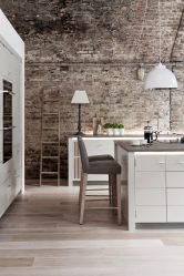 Cozinhas urbanas chiques em estilo loft - 255+ (Foto) Atmosfera industrial