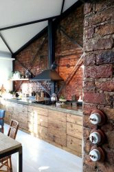 Cozinhas urbanas chiques em estilo loft - 255+ (Foto) Atmosfera industrial