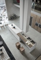 Cozinhas urbanas chiques em estilo loft - 255+ (Foto) Atmosfera industrial