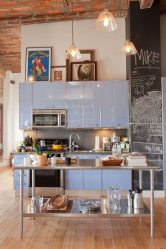 Cozinhas urbanas chiques em estilo loft - 255+ (Foto) Atmosfera industrial