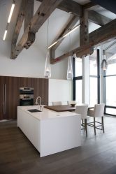 Cozinhas urbanas chiques em estilo loft - 255+ (Foto) Atmosfera industrial