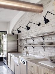 Cozinhas urbanas chiques em estilo loft - 255+ (Foto) Atmosfera industrial