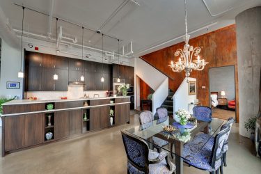 Cozinhas urbanas chiques em estilo loft - 255+ (Foto) Atmosfera industrial