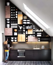 Cozinhas urbanas chiques em estilo loft - 255+ (Foto) Atmosfera industrial