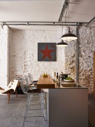 Cozinhas urbanas chiques em estilo loft - 255+ (Foto) Atmosfera industrial