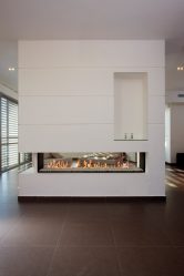 Lareira elétrica com o efeito de uma chama viva: Wall, Built-in, Outdoor. Qual modelo preferir? (Mais de 230 fotos)