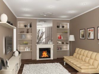 Lareira elétrica com o efeito de uma chama viva: Wall, Built-in, Outdoor. Qual modelo preferir? (Mais de 230 fotos)