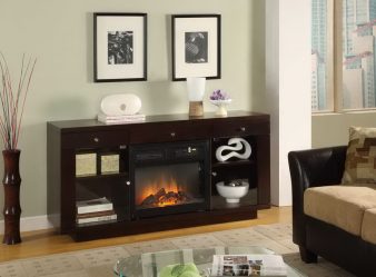 Lareira elétrica com o efeito de uma chama viva: Wall, Built-in, Outdoor. Qual modelo preferir? (Mais de 230 fotos)