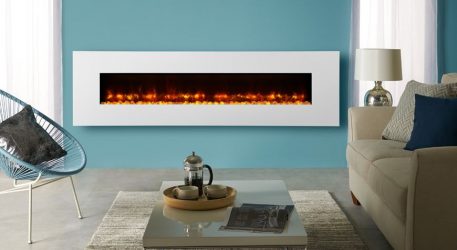 Lareira elétrica com o efeito de uma chama viva: Wall, Built-in, Outdoor. Qual modelo preferir? (Mais de 230 fotos)