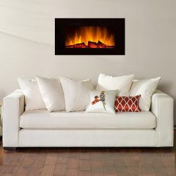 Lareira elétrica com o efeito de uma chama viva: Wall, Built-in, Outdoor. Qual modelo preferir? (Mais de 230 fotos)