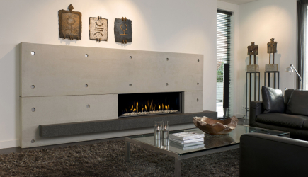 Lareira elétrica com o efeito de uma chama viva: Wall, Built-in, Outdoor. Qual modelo preferir? (Mais de 230 fotos)