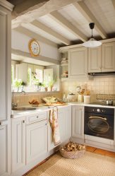 การออกแบบห้องครัวที่สวยงามในสไตล์โปรวองซ์: 240+ ภาพถ่ายของการออกแบบที่ทันสมัย ​​(ผนัง, เพดาน, ผ้าม่าน)