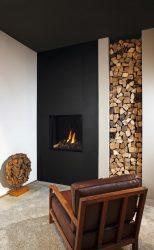 Lareira elétrica com o efeito de uma chama viva: Wall, Built-in, Outdoor. Qual modelo preferir? (Mais de 230 fotos)