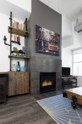 Lareira elétrica com o efeito de uma chama viva: Wall, Built-in, Outdoor. Qual modelo preferir? (Mais de 230 fotos)
