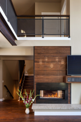 Lareira elétrica com o efeito de uma chama viva: Wall, Built-in, Outdoor. Qual modelo preferir? (Mais de 230 fotos)