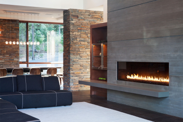 Lareira elétrica com o efeito de uma chama viva: Wall, Built-in, Outdoor. Qual modelo preferir? (Mais de 230 fotos)