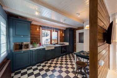 การออกแบบห้องครัวที่สวยงามในสไตล์โปรวองซ์: 240+ ภาพถ่ายของการออกแบบที่ทันสมัย ​​(ผนัง, เพดาน, ผ้าม่าน)