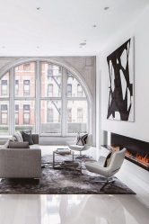 Lareira elétrica com o efeito de uma chama viva: Wall, Built-in, Outdoor. Qual modelo preferir? (Mais de 230 fotos)