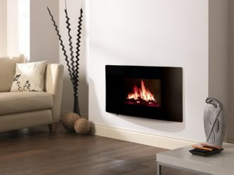 Lareira elétrica com o efeito de uma chama viva: Wall, Built-in, Outdoor. Qual modelo preferir? (Mais de 230 fotos)