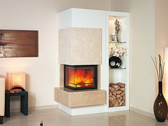 Lareira elétrica com o efeito de uma chama viva: Wall, Built-in, Outdoor. Qual modelo preferir? (Mais de 230 fotos)