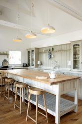 การออกแบบห้องครัวที่สวยงามในสไตล์โปรวองซ์: 240+ ภาพถ่ายของการออกแบบที่ทันสมัย ​​(ผนัง, เพดาน, ผ้าม่าน)
