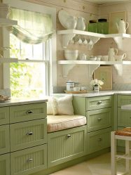 การออกแบบห้องครัวที่สวยงามในสไตล์โปรวองซ์: 240+ ภาพถ่ายของการออกแบบที่ทันสมัย ​​(ผนัง, เพดาน, ผ้าม่าน)