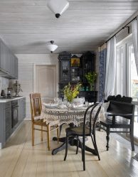 การออกแบบห้องครัวที่สวยงามในสไตล์โปรวองซ์: 240+ ภาพถ่ายของการออกแบบที่ทันสมัย ​​(ผนัง, เพดาน, ผ้าม่าน)