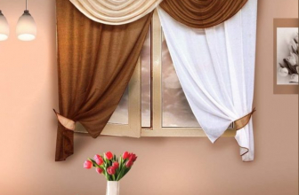 Design lambrequin curtains in the kitchen (145 + Photo): not an easy, but doable task of registration