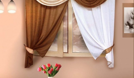 تصميم ستائر لامبريكين في المطبخ (145 + صور): ليست مهمة تسجيل سهلة ، ولكن قابلة للتنفيذ
