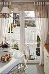 Design de cortinas de lambrequim na cozinha (145 + Foto): não é uma tarefa fácil, mas factível de registro