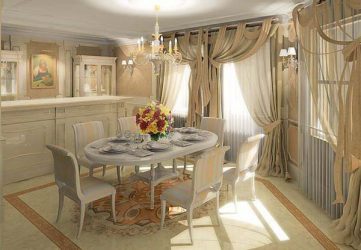 Design de cortinas de lambrequim na cozinha (145 + Foto): não é uma tarefa fácil, mas factível de registro